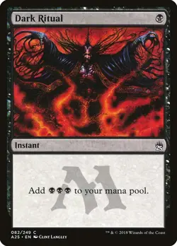1x Dark Ritual NM Eng MTG - Masters 25 - Image 1