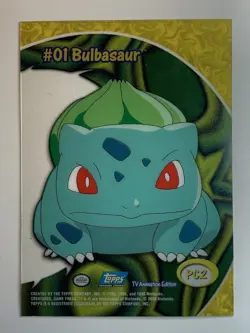 2000 Topps Pokemon TV Animation Series 2 #PC2 Bulbasaur Clear Card (C) - Image 2