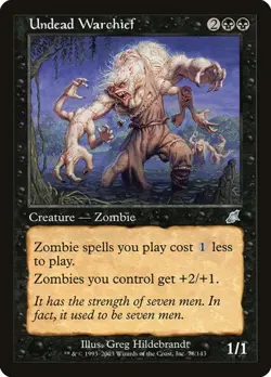 Undead Warchief Scourge MP MTG - Image 1