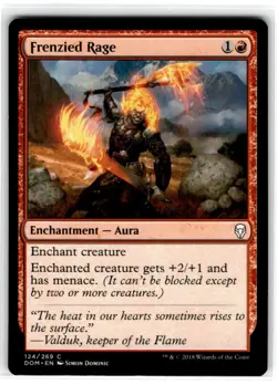MTG Magic The Gathering Frenzied Rage Common Lightly Played - Image 1