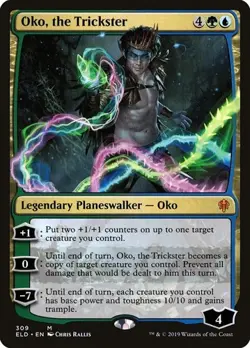 Oko, the Trickster - Foil Planeswalker Deck Throne of Eldraine LP MTG - Image 1