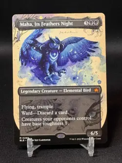 Maha, Its Feathers Night - Borderless Regular Bloomburrow BLB 0289 MTG - NM - Image 1