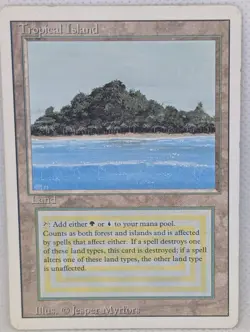 Tropical Island Revised MTG Magic The Gathering Dual Land Reserved List vintage - Image 1