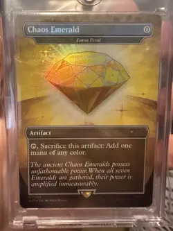 Chaos Emerald Lotus Petal MTG - Image 1