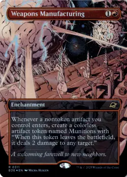Weapons Manufacturing (Borderless) Foil Edge of Eternities 311 NM MTG - Image 1