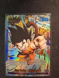 Son Goku : Childhood FB06-025 Leader Alternate Art Dragon Ball Card Rivals Clash - Image 2
