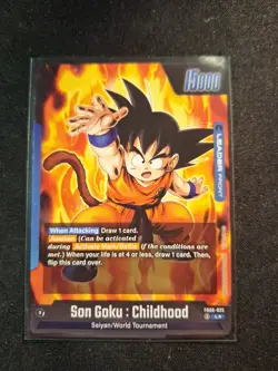 Son Goku : Childhood FB06-025 Leader Alternate Art Dragon Ball Card Rivals Clash - Image 3