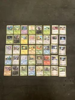 Pokemon Card Lot #1 40 Cards (Shown In Pic) + 3 Holo Cards - Image 1