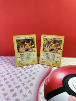 Birthday_______’s Pikachu #24 NM 2 Card Lot Celebrations Pokemon TCG - Image 1