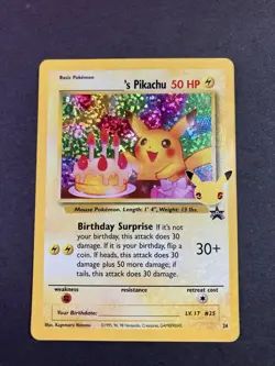 Birthday_______’s Pikachu #24 NM 2 Card Lot Celebrations Pokemon TCG - Image 2
