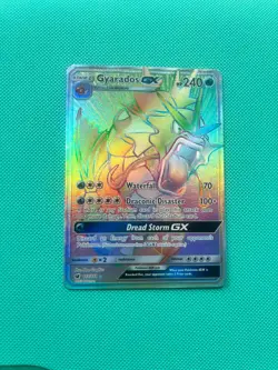 Gyarados GX 112/111 Rainbow Secret Rare Holo Crimson Invasion - Pokemon Card TCG - Image 4