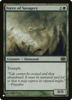 Force of Savagery - Light Play MTG The List - Image 1