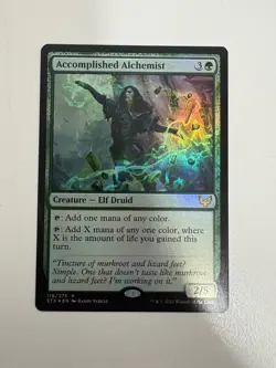 Accomplished Alchemist Foil MTG Magic the Gathering Card NM Near Mint STX - Image 1