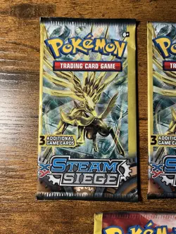 Pokemon XY Steam Siege 3 Card Booster Packs Lot Of 3 - Image 2