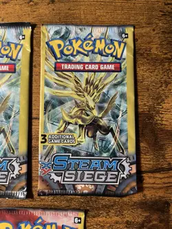 Pokemon XY Steam Siege 3 Card Booster Packs Lot Of 3 - Image 3