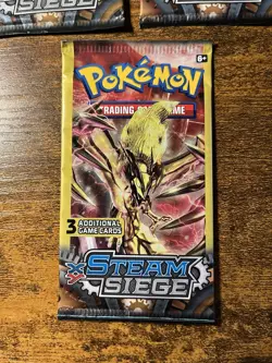 Pokemon XY Steam Siege 3 Card Booster Packs Lot Of 3 - Image 4