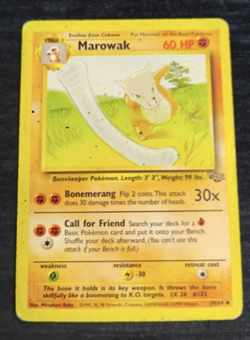 MAROWAK 39/64 Jungle UNLIMITED DAMAGED Pokemon Card - Image 1