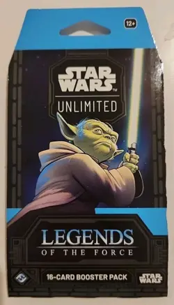NEW Star Wars Unlimited: Legends of the Force 16-Card Booster Pack LOT OF 12 - Image 2