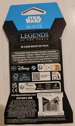 NEW Star Wars Unlimited: Legends of the Force 16-Card Booster Pack LOT OF 12 - Image 3
