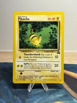 Pikachu Black Star Promo 27 Promo WOTC 2001 Pokemon Card Vintage Wizards HP - Image 1