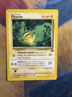Pikachu Black Star Promo 27 Promo WOTC 2001 Pokemon Card Vintage Wizards HP - Image 2