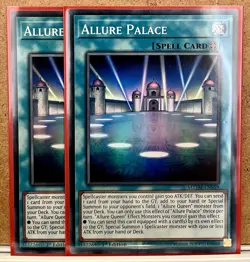 2x Allure Palace [MZTM-EN059] Super Rare 1st Edition Mint Yu-Gi-Oh! Spell Cards - Image 1