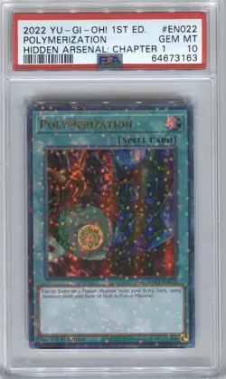 2022 YU-GI-OH POLYMERIZATION HIDDEN ARSENAL CHAPTER 1 PSA 10 (NA SELLER) - Image 1