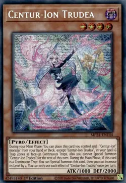 Yugioh Centur-Ion Trudea MP24-EN144 Prismatic Secret Rare 1st Ed NM - Image 1