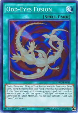Odd-Eyes Fusion - PEVO-EN038 - Super Rare - 1st Edition - Lightly Played - Image 1