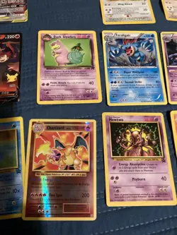 Vintage 20 Pokemon Card Lot Reverse Charizard Dark Slowbro Promo Mewtwo RARE - Image 1