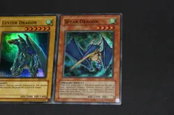 Yugioh Card Lot LP-PL Super Rare Luster Dragon LOD-050 & Spear Dragon LOD-035 - Image 3