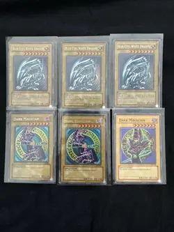 Yu-Gi-Oh Collection Lot, Blue Eyes White Dragon, Dark Magician, Many Rare cards - Image 1