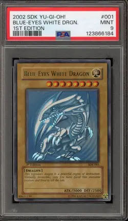 Yu-Gi-Oh! Blue-Eyes White Dragon Starter Deck Kaiba 1st Edition SDK-001 PSA 9 - Image 1