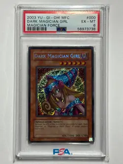 2003 YU-GI-OH! MFC-MAGICIAN'S FORCE #000 DARK MAGICIAN GIRL PSA 6 - Image 1