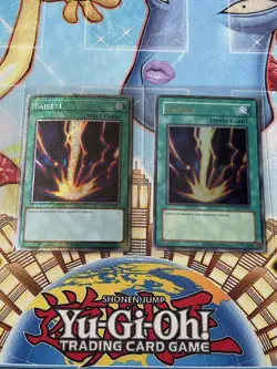 Yugioh Lot x2 Raigeki RA03-EN083 RP01-EN005 Platinum Secret Ultra Rare NM Cards - Image 1