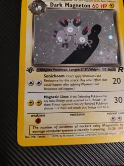 Dark Magneton 11/82 - 1st Edition Pokemon Card Team Rocket Rare WOTC LP/MP - Image 5