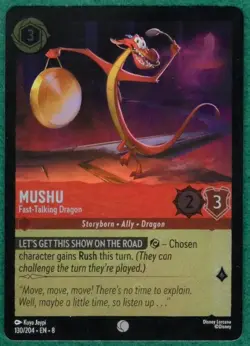 Mushu - Fast-Talking Dragon (Foil) - Reign Of Jafar #130 - Lorcana TCG Card - Image 2