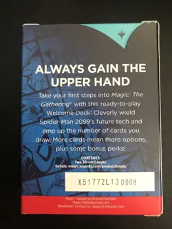 Magic The Gathering Marvel Spider-Man Welcome Deck BLUE DECK ONLY SDCC 2025 - Image 2