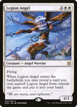 1x - Legion Angel - Zendikar Rising - NM MTG - Image 1