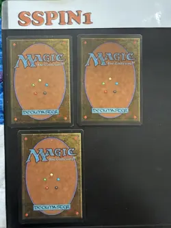 MTG Signed 3 Mountains Revised Douglas Shuler - Image 2