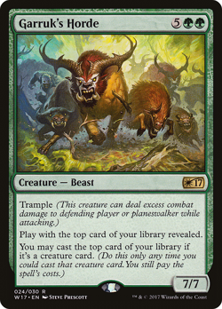 GARRUK'S HORDE x4 mtg NM-M Welcome Deck 2017 4 Rare - Image 1