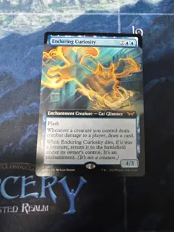 Enduring Curiosity (Extended Art) Duskmourn: House of Horror Regular NM-M 0371 - Image 1