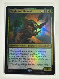 Magic MTG (MOM): Yargle and Multani Rare Foil #0256 Legendary Frog Spirit - Image 1