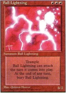 Heavy Play x 1 Ball Lightning 4th Edition - Image 1