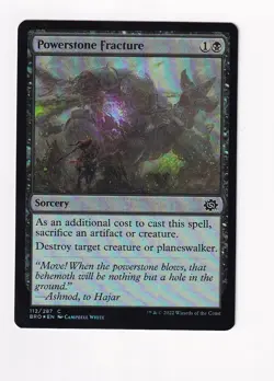 2022 MTG MAGIC THE GATHERING THE BROTHERS' WAR FOIL POWERSTONE FRACTURE (#2) - Image 1