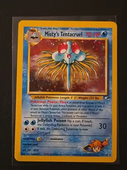 Misty's Tentacruel 10/132 WoTC Gym Heroes Holo Rare- Pokemon TCG - LP! - Image 1