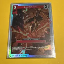 SWORD OF SURTR 2025 MetaZoo 2-Star Super Rare Holo Card #144/214 - Image 1