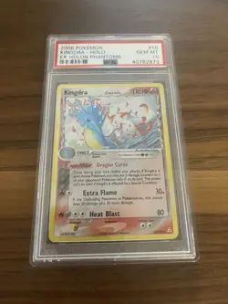 PSA 10 GEM MINT Pokemon KINGDRA Holo Rare 2006 ex Holon Phantoms #10/110 - Image 1