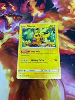 Pikachu 052/196 Swsh11: Lost Origin Regular NM-Mint Pokemon Card TCG - Image 1