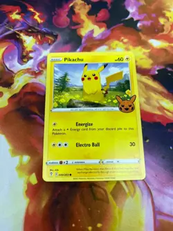 Pikachu 049/203 Trick or Trade Regular NM-Mint Pokemon Card TCG - Image 1